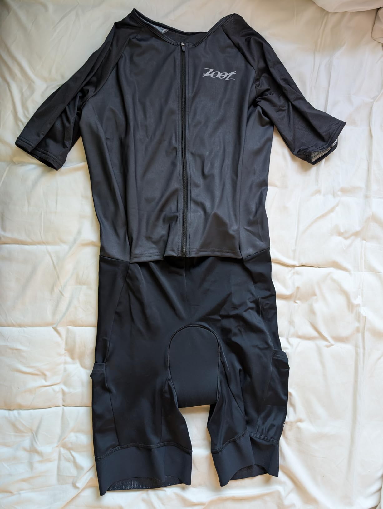 Zoot Men's Core Tri Aero FZ Racesuit, Short Sleeve Moisture-Wicking Triathlon Suit, Plush Chamois & Storage for Race Day customer photo 2
