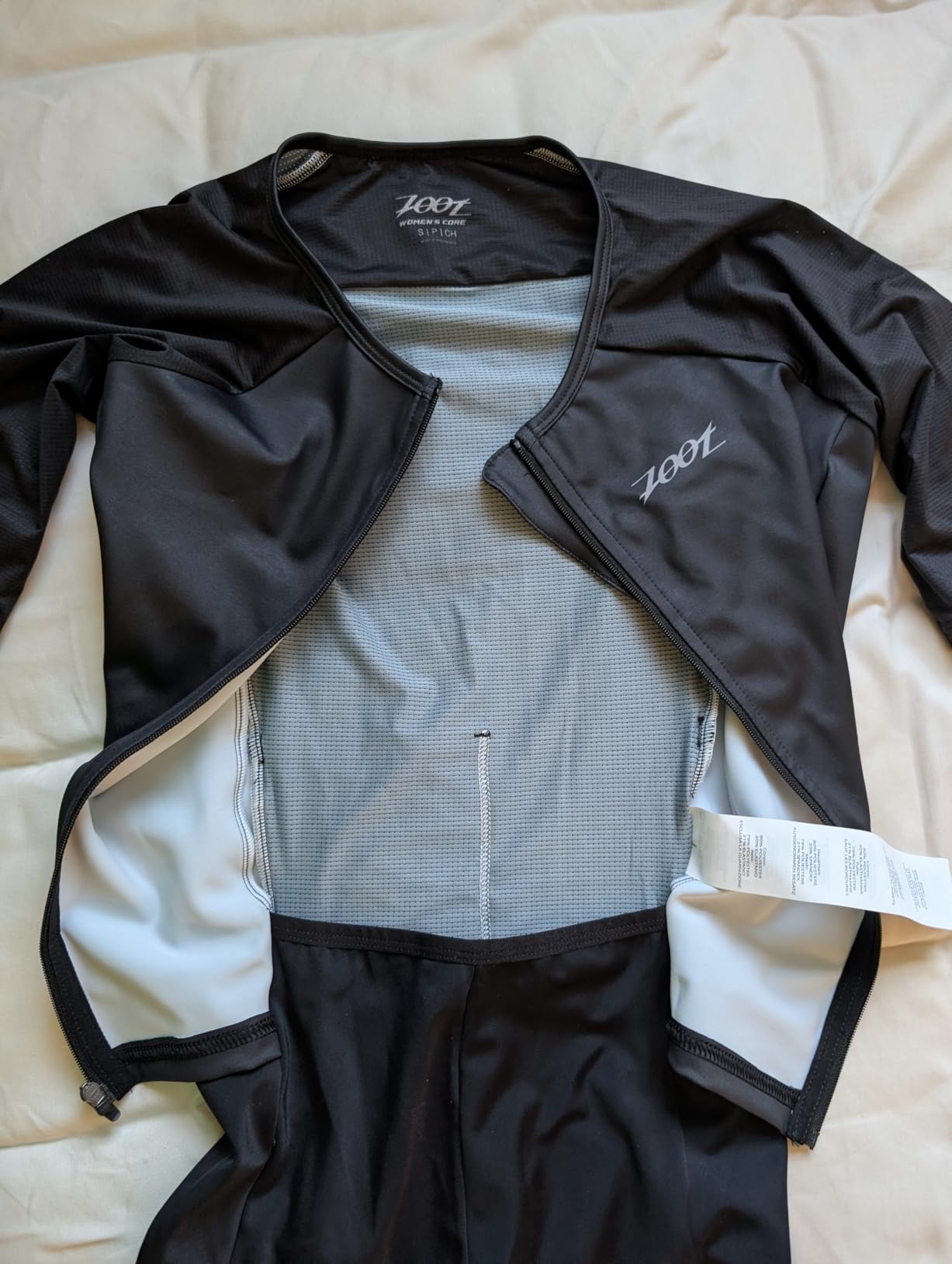 Zoot Women's Core Tri Aero FZ Racesuit, Short Sleeve Moisture-Wicking Triathlon Suit, Plush Chamois & Race Day Storage customer photo 2