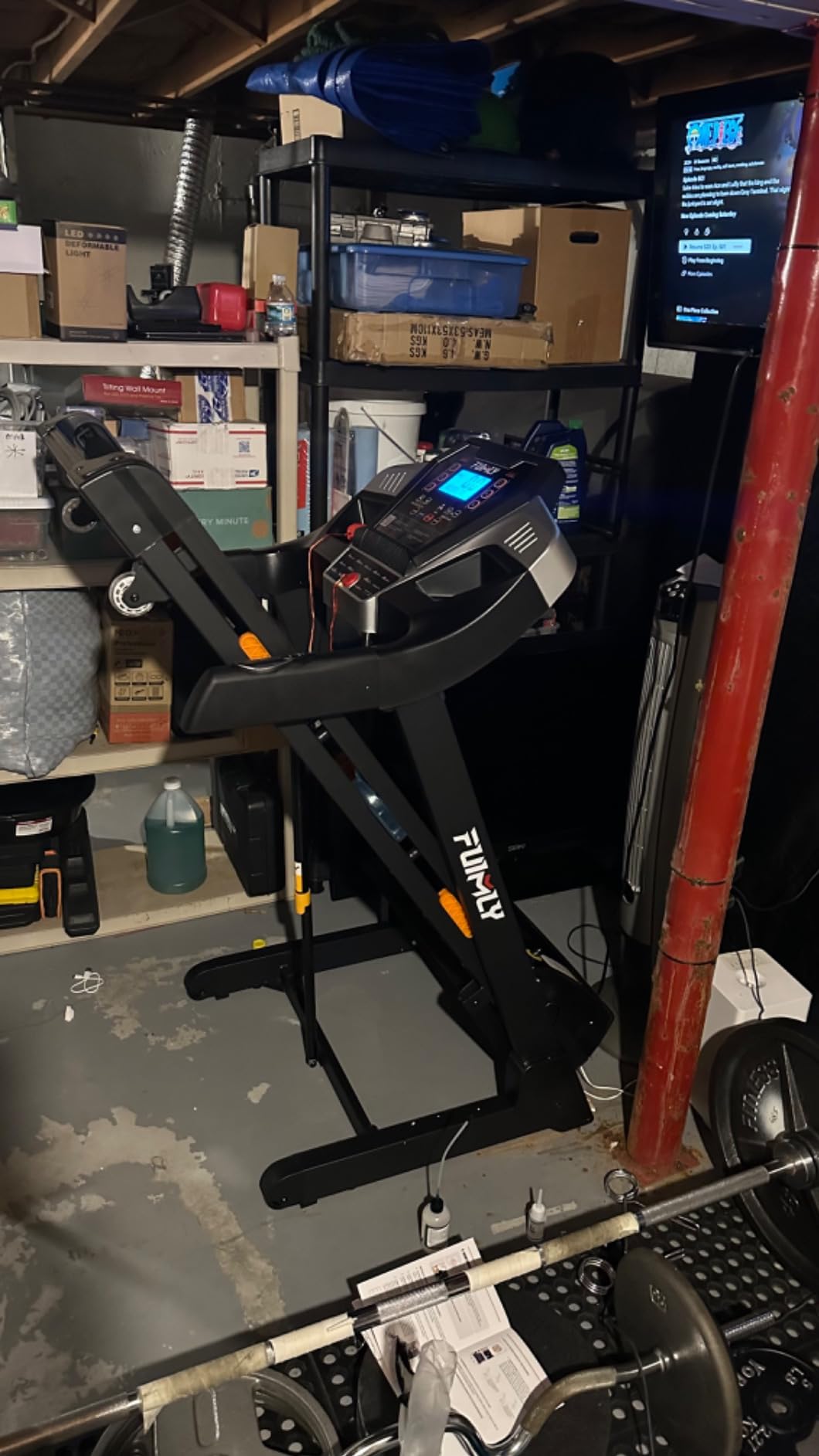 Treadmill with 20% Auto Incline, FUNMILY 4.5HP Heavy Duty Treadmill for Home, 400 lb Weight Capacity Folding Running Machine customer photo 1