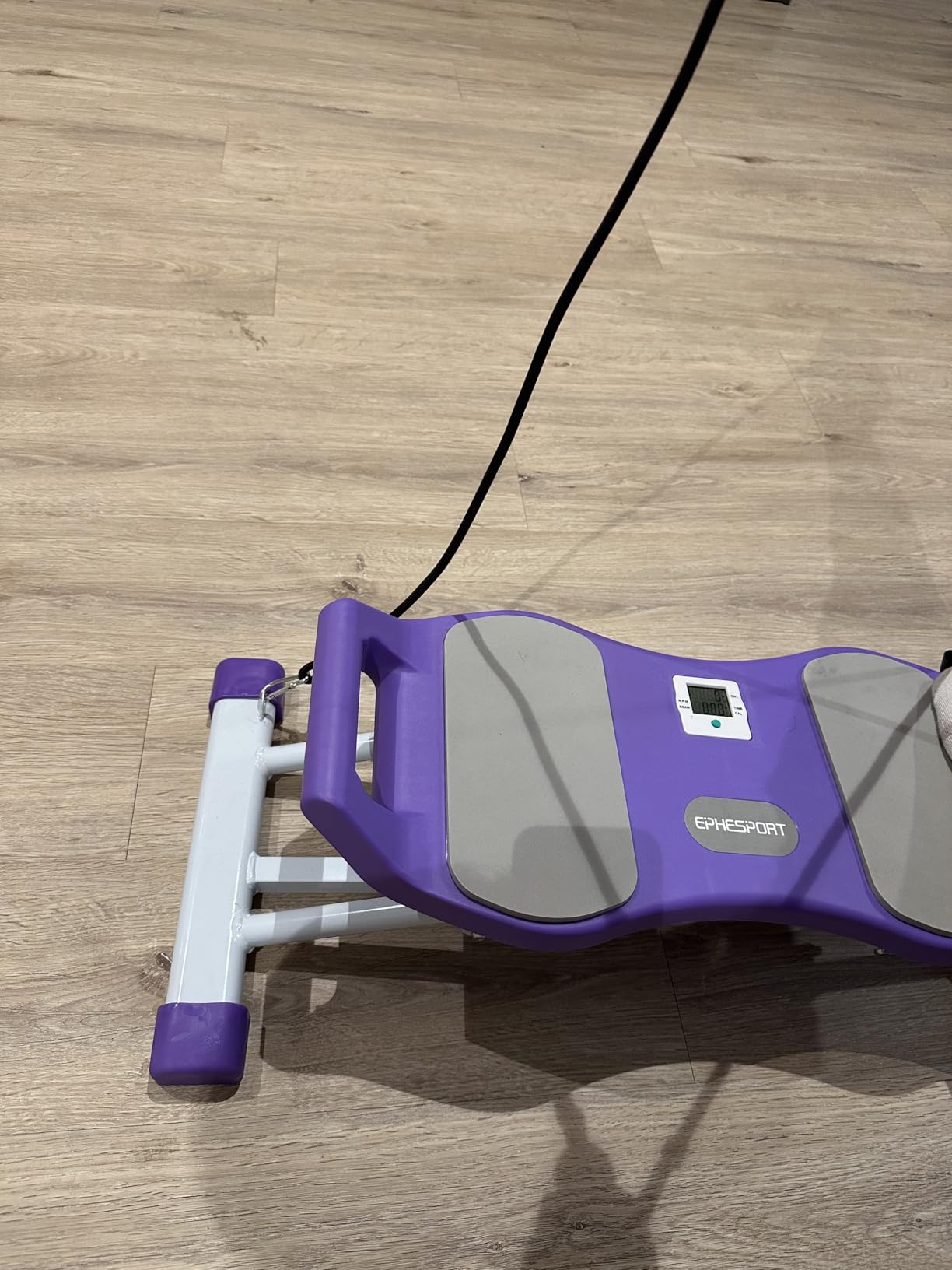 EPHESPORT Rocking Balance Board with Resistance Bands - Ski-Inspired Stepper for Core & Stability Training, LCD Monitor, 300 lbs Capacity customer photo 1