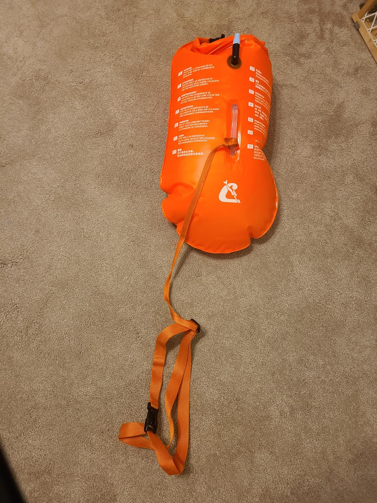 Cressi Glide High Visibility Safety Buoy for Swimmers - Lightweight, Highly Visible, and Easy Setup - Glide Swim Buoy by Cressi customer photo 1