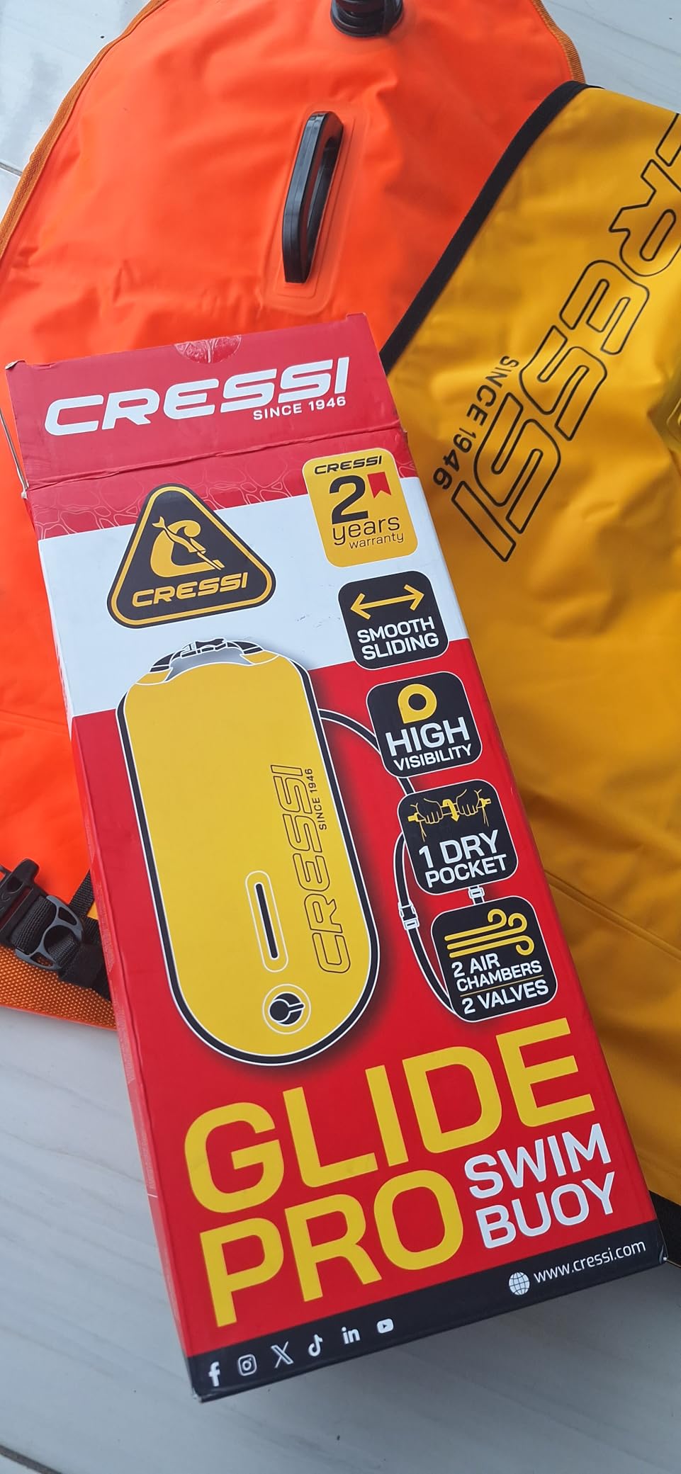 Cressi Glide Pro Pool Floats & Inflatables, Yellow, 28 liters customer photo 1