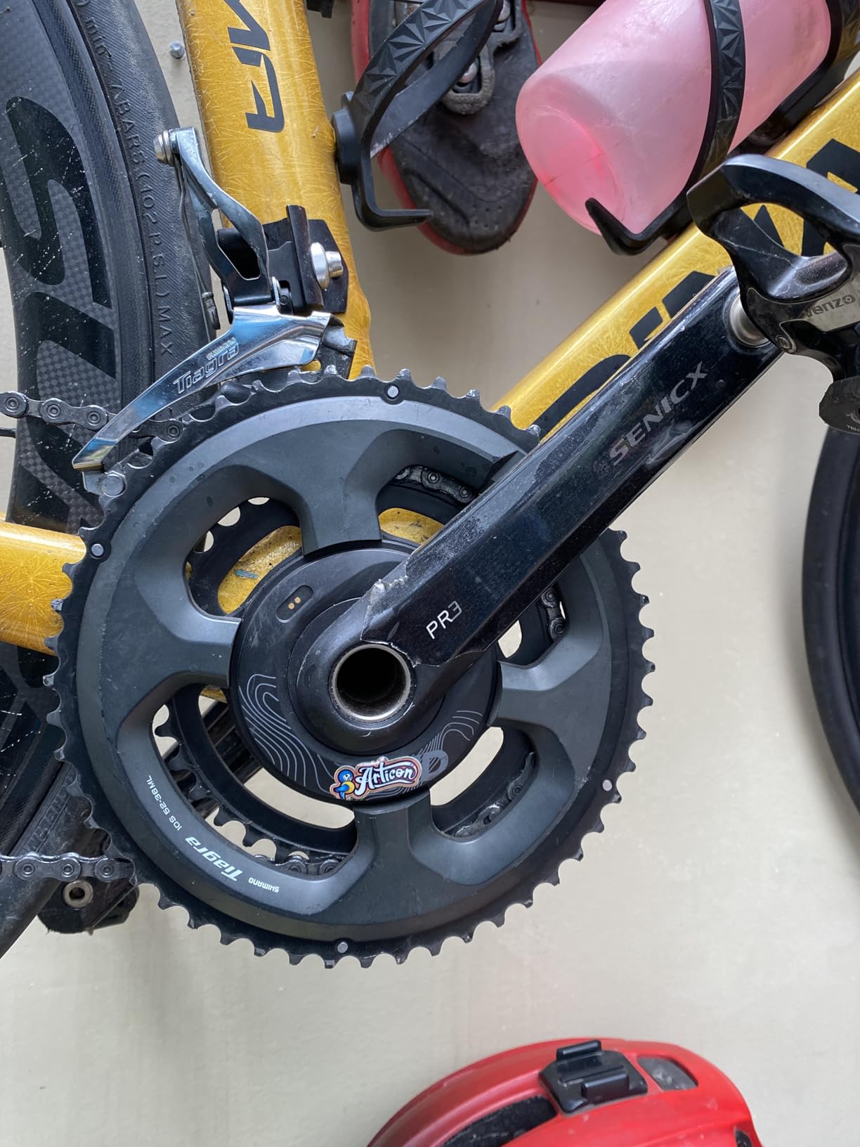 GEOID PM500 Bike Power Meter Crankset, ±1.5% Accuracy, Lightweight 680g, 300h Long Battery Life, 110BCD, Bluetooth & ANT+, IPX7 Waterproof Cycling Power Meter for Road Bikes - 172.5mm customer photo 1