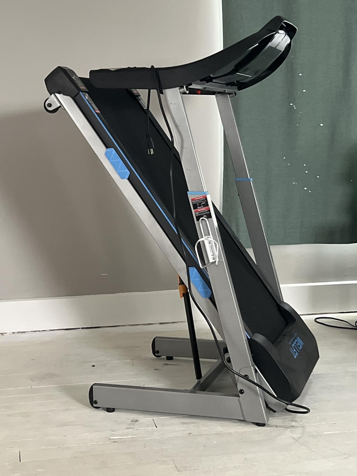 Treadmill with 15% Auto Incline, 400lbs Treadmills with Handlebar for Home, Voice Control Mute Remote, Under Desk Treadmill for Home Small Office, Walking Pads Work with KINOMAP Apple Health customer photo 2