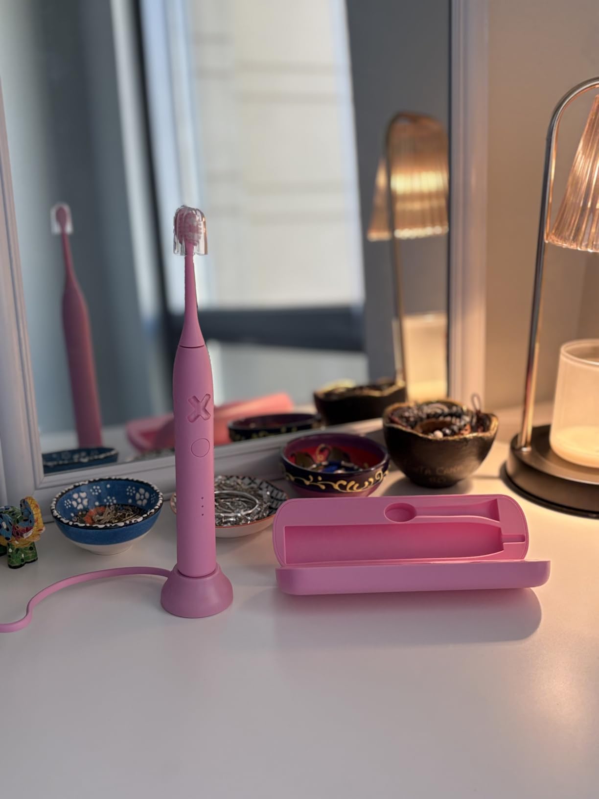 Made by Dentists PRO-X Sonic Electric Toothbrush for Adults - Dentist-Designed Whitening Rechargeable Toothbrush, 9 x More Plaque Removal, 70 Day Battery, 3 Modes, Travel Case & Extra Heads, Black customer photo 2