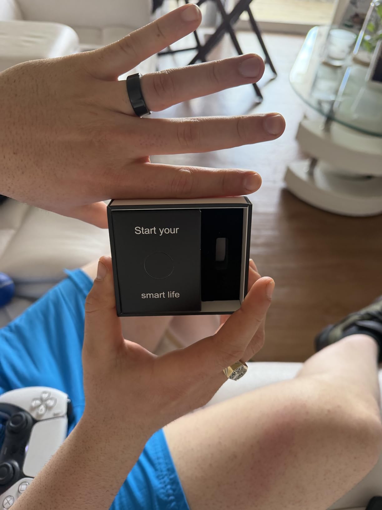 Smart Health Ring, Featuring Stress and Sleep Monitoring Functions, Compatible with iOS and Android, Waterproof Fitness Tracker for Women & Men, No Subscription Fee (Black, 11) customer photo 2