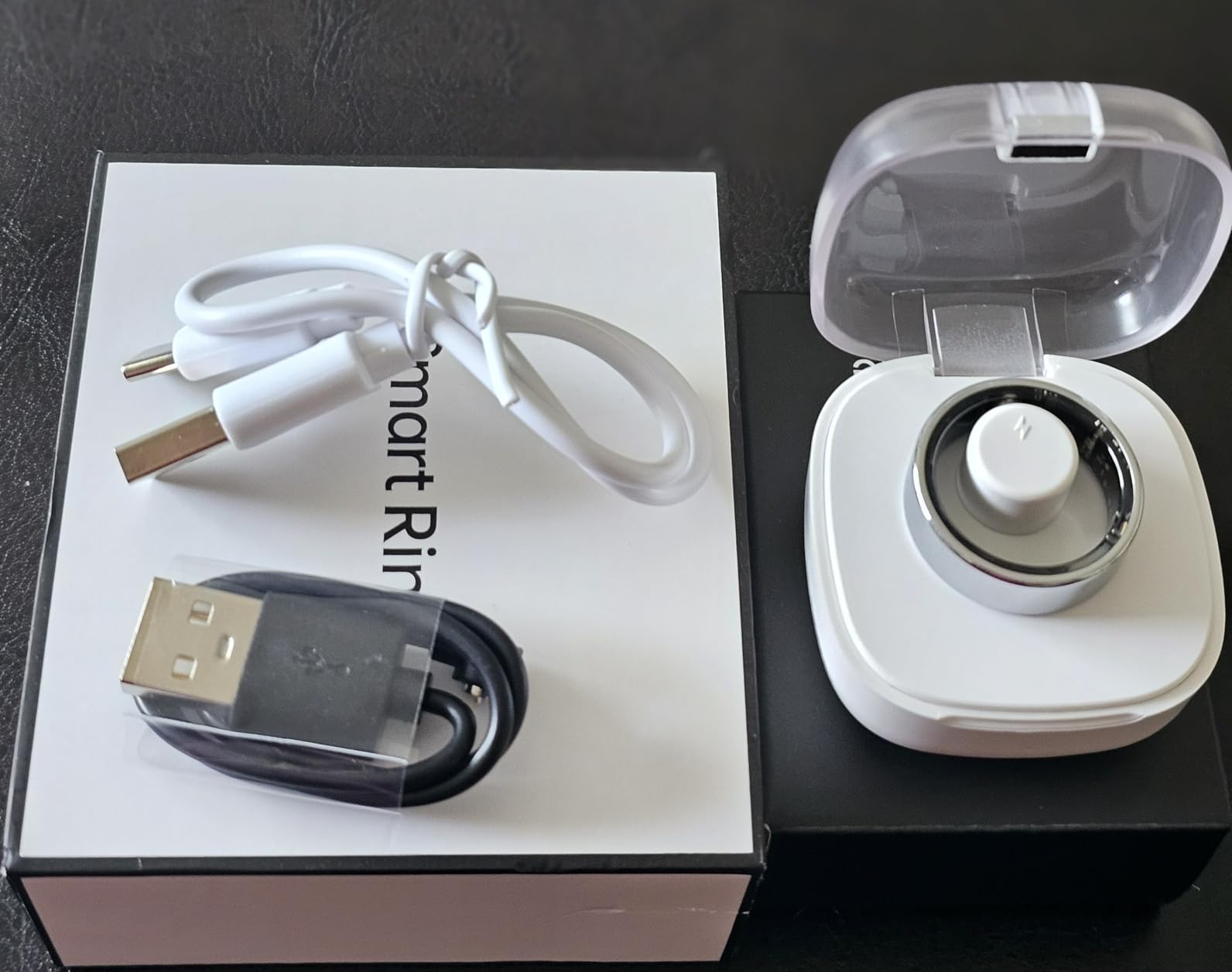 Smart Health Ring, Featuring Stress and Sleep Monitoring Functions, Compatible with iOS and Android, Waterproof Fitness Tracker for Women & Men, No Subscription Fee (Rose Gold, 8) customer photo 1