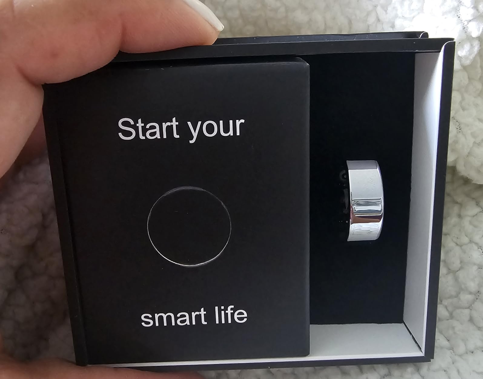 Smart Health Ring, Featuring Stress and Sleep Monitoring Functions, Compatible with iOS and Android, Waterproof Fitness Tracker for Women & Men, No Subscription Fee (Rose Gold, 8) customer photo 2