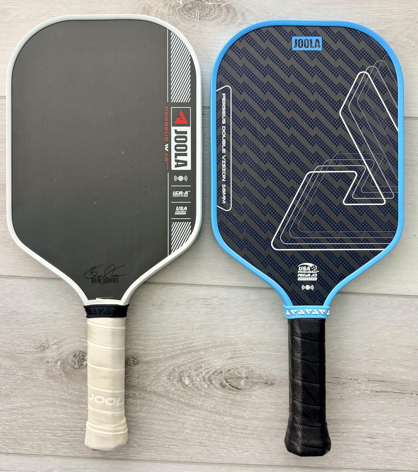 JOOLA Double Vision 16mm Pickleball Paddle - Signature and Standard Shape - Aramid Surface for Softer Responsive Touch - SK Film for Reduce Vibration - USAP Approved customer photo 2