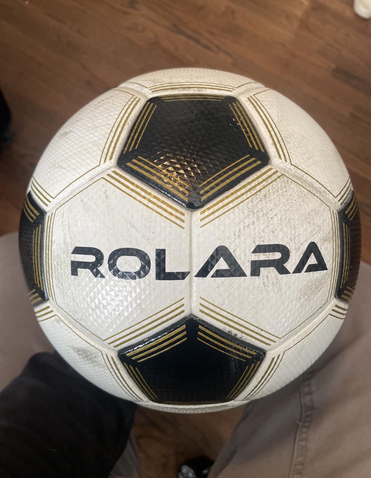 Gold Series Soccer Ball Size 5 - NFHS Approved Thermal Bonded Korean PU Leather Professional Match Balls customer photo 1