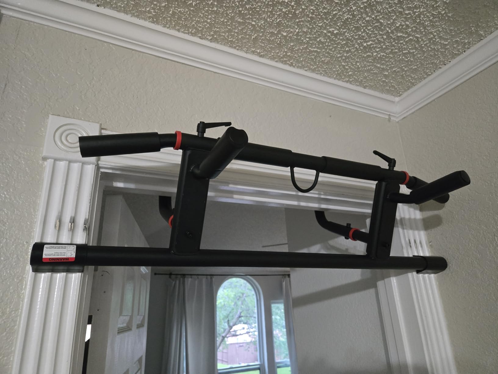 Ally Peaks Pull Up Bar for Doorway, Adjustable Handle Width Pullup Bar with 2Pcs Exercise Resistance Bands, New 2026 Upgraded At Home Workout Equipment Chin Up Bar, Multiple Original U.S. Patents customer photo 2