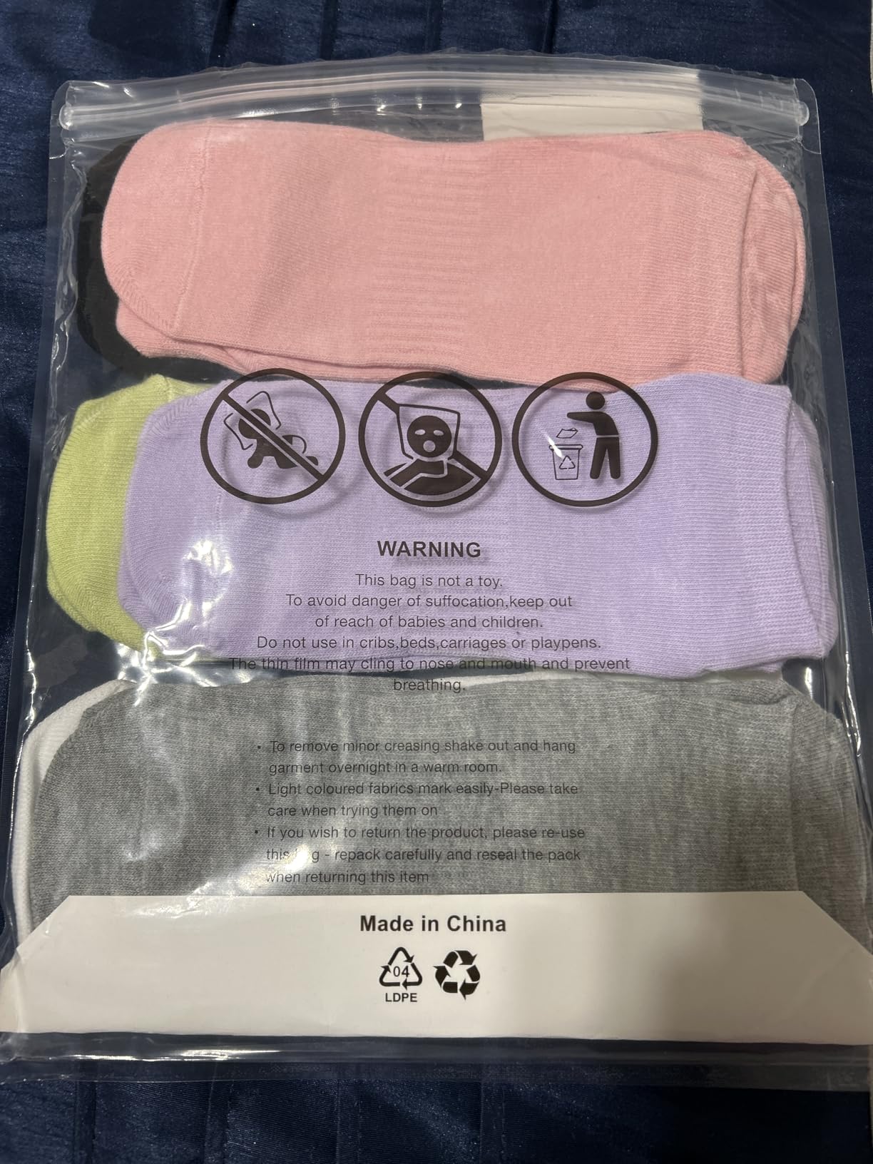 6 Pairs Pilates Socks for Women, Grip Yoga Crew Socks, Non Slip Grippy for Barre, Ballet, Dance & Hospital customer photo 1