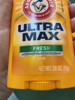 ARM & HAMMER ULTRA MAX Deodorant, Fresh Scent, Solid Stick 2.6 oz, 4-Pack customer photo 1