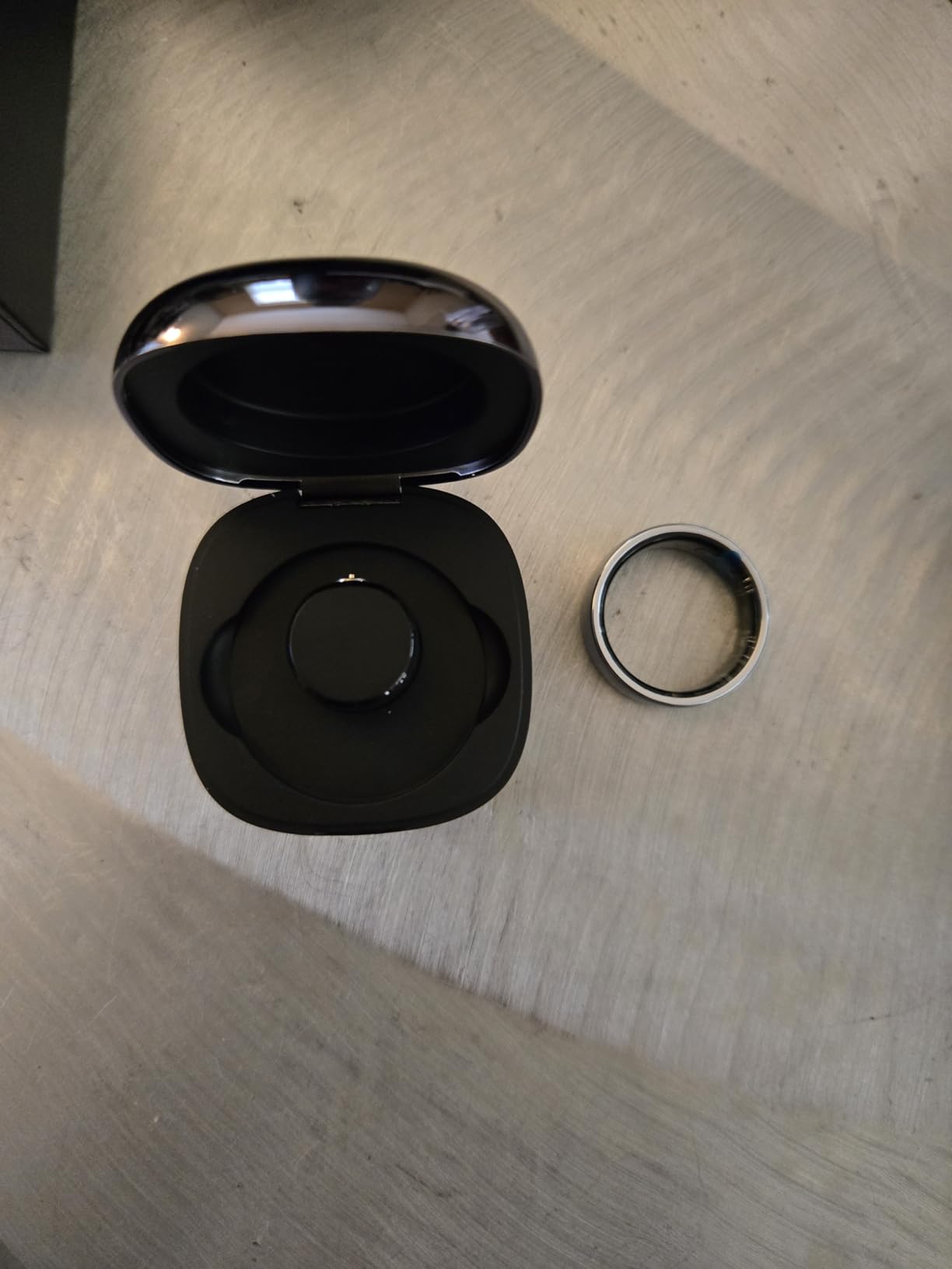 Smart Ring Fitness Tracker for Women - Health Heart Rate Ring with Sleep Monitoring, SpO2 Tracking, No Subscription Fee, Family Care (Silver 9) customer photo 2