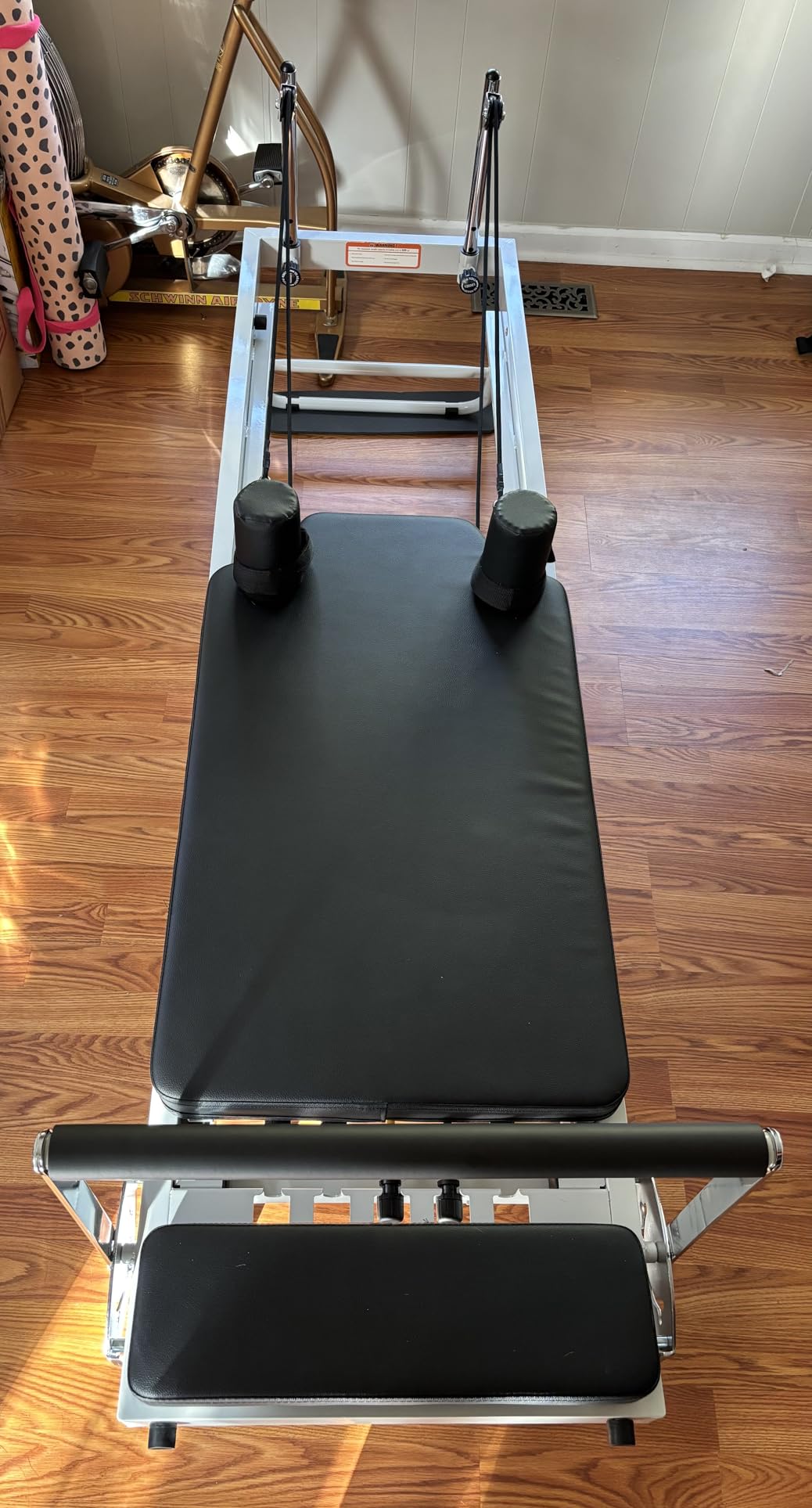 Foldable Pilates Reformer for Home Use Pilates Reformer Machine with Adjustable Resistance Bands Space-Saving Pilates Machine for Core Strength & Full Body Workout customer photo 2
