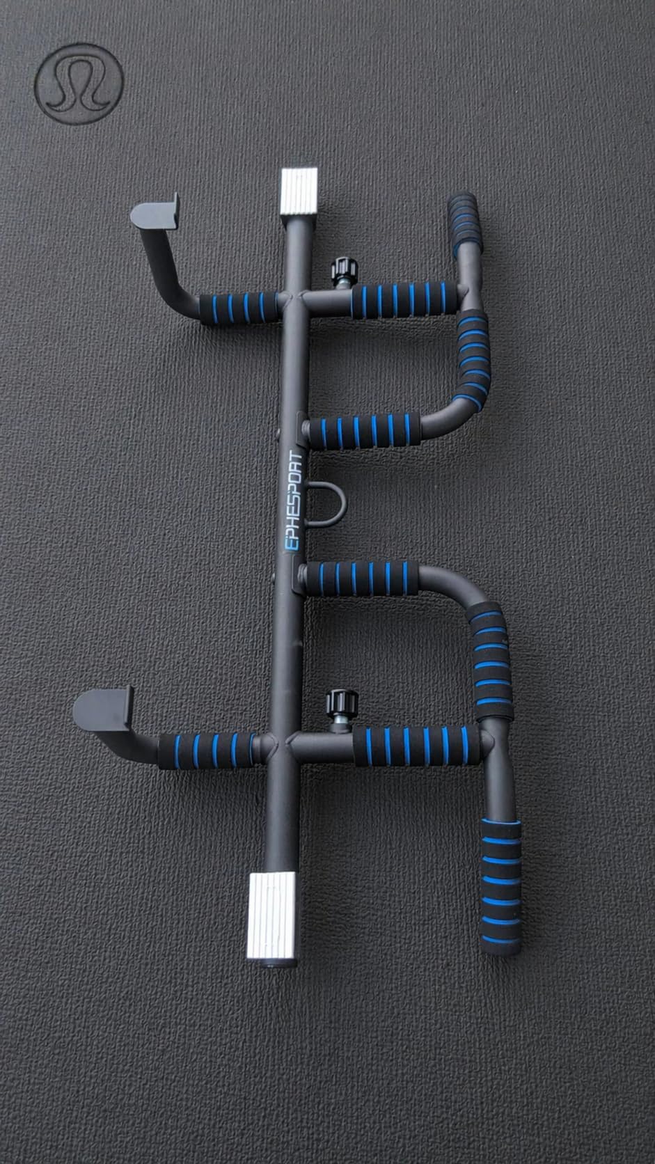 EPHESPORT 2026 Multifunctional Pull Up Bar for Doorway - US Patented Design, Foldable, No Drilling or Slipping, Multi-Grip Bar with Resistance Band Hooks, Commercial Alloy Steel, Large PVC Pads, 440 lbs Capacity customer photo 2