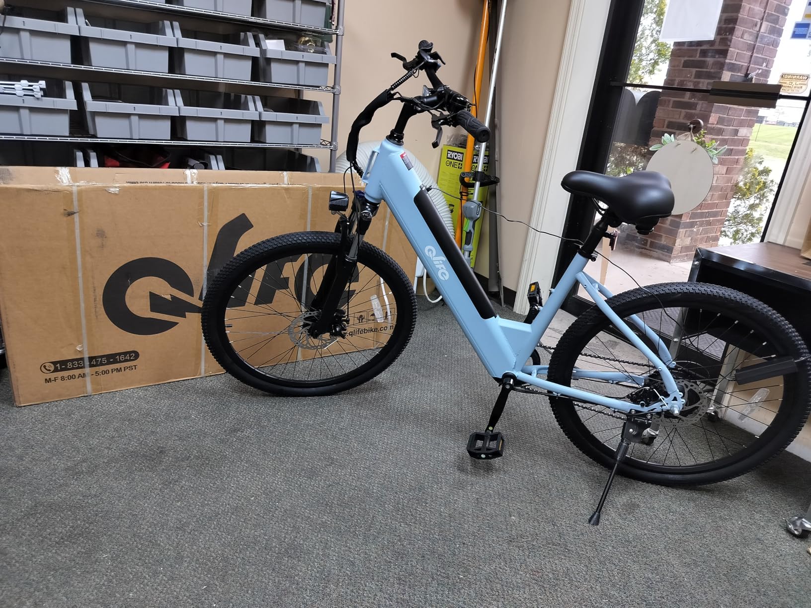 Qlife Cityone Electric Bike for Adults & Teens, Step-Through Commuter Ebike, 1000W Peak Motor, 55-Mile Range, 48V Removable Battery, 26-Inch City Tires, 7-Speed, Up to 25 MPH customer photo 1