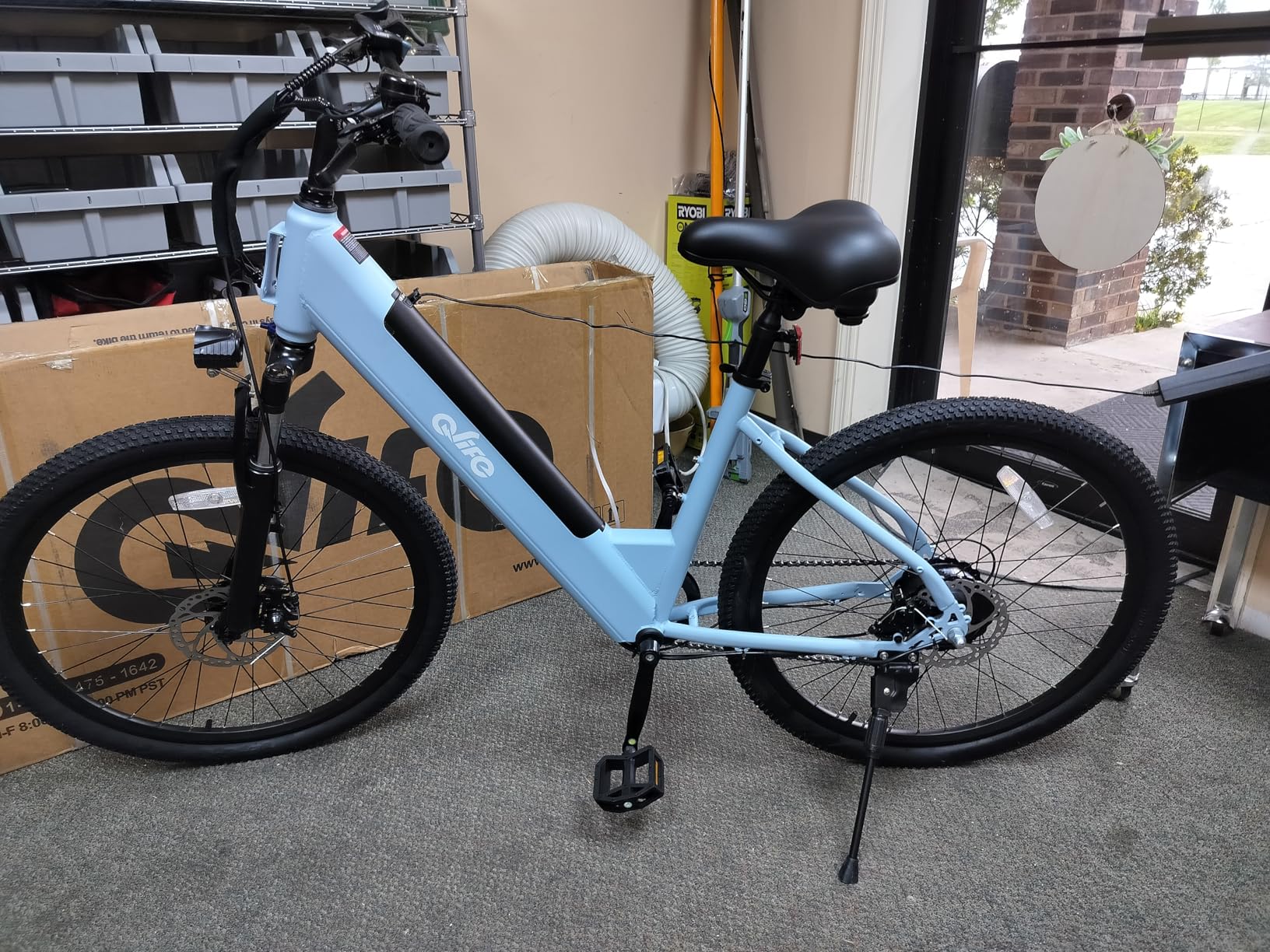 Qlife Cityone Electric Bike for Adults & Teens, Step-Through Commuter Ebike, 1000W Peak Motor, 55-Mile Range, 48V Removable Battery, 26-Inch City Tires, 7-Speed, Up to 25 MPH customer photo 2