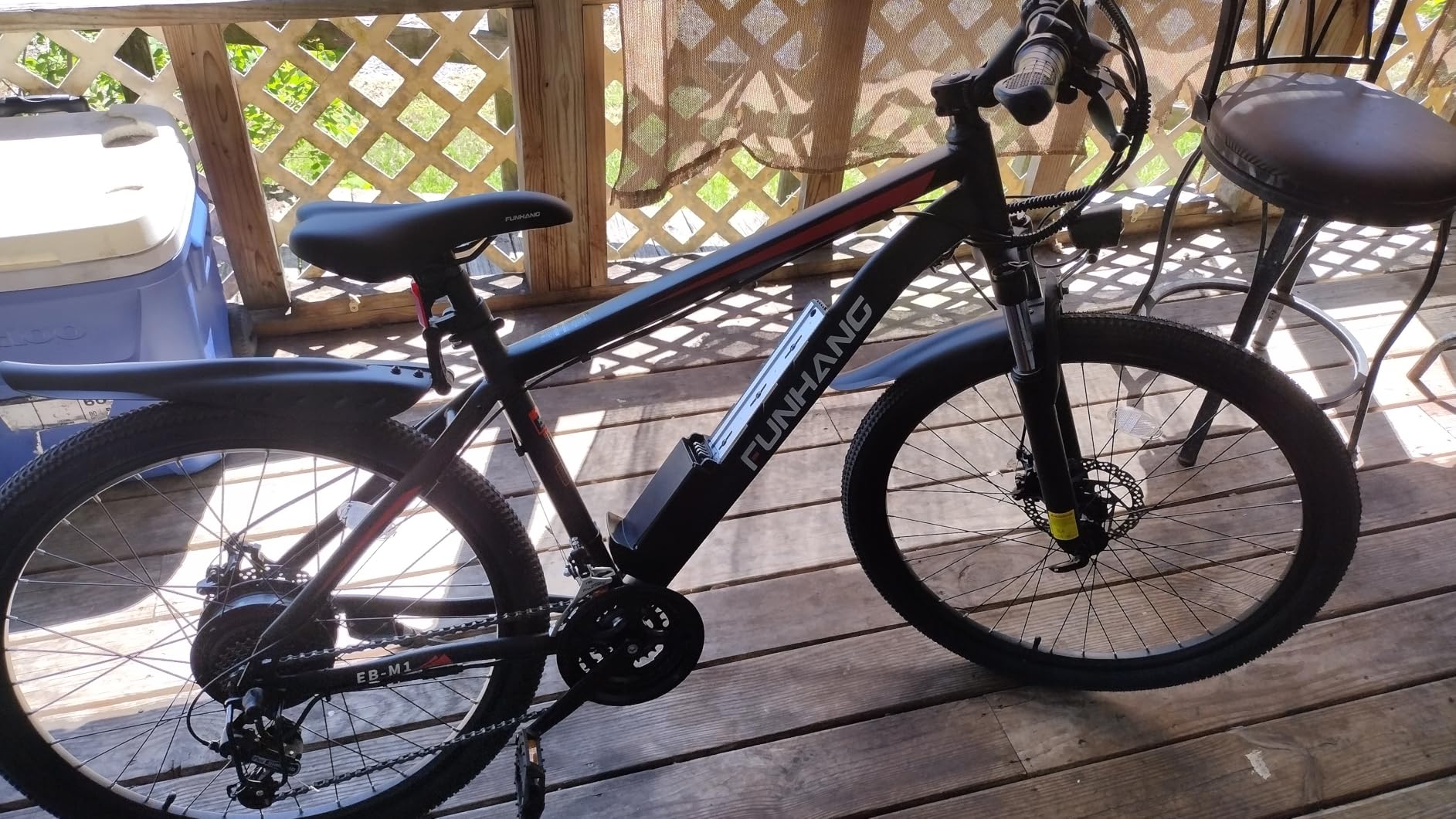 Funhang Electric Bike for Adults, 1000W Peak Ebike, 50Miles 20MPH Electric Mountain Bike, 26