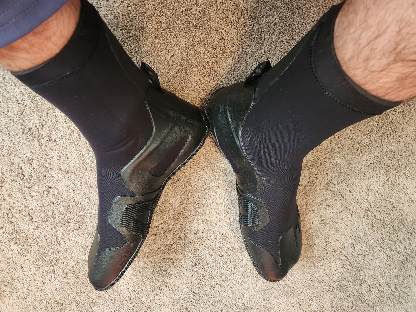 Ho Stevie! 5mm Surfing Wetsuit Booties - Warm, Comfortable, Durable, Grippy Surf Boots - Thermal Lining + GBS Seams customer photo 1