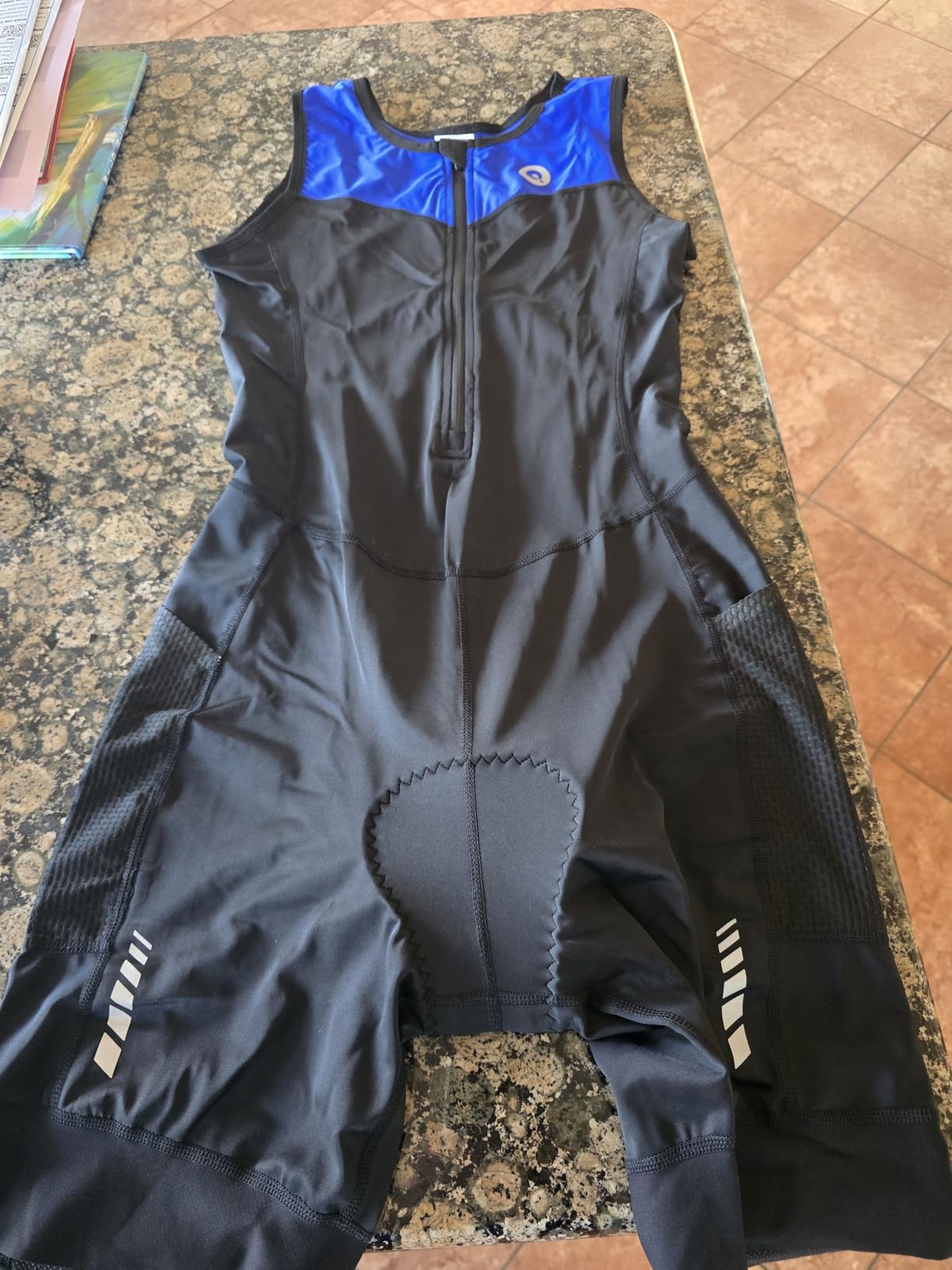 Women's Sleeveless Triathlon Suit One-Piece Trisuit for Swim Bike Run, Aero Fit, Race & Training, Padded, 2 Pockets customer photo 1