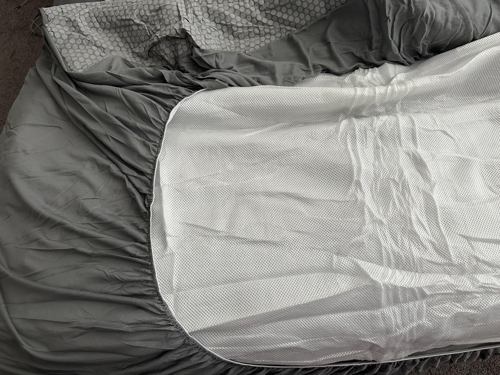 Elegear Cooling Mattress Pad Queen, Upgraded Arc-Chill 3.0 + PCM Cooling, Stay Cool All Night, Breathable & Soft, Deep Pocket 18
