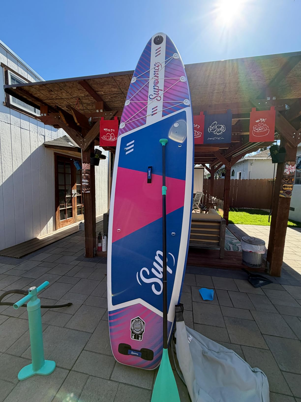 Inflatable Stand Up Paddle Board - Upgraded Glue-Free Hot Melt Technology, Long Service Life, 10'6