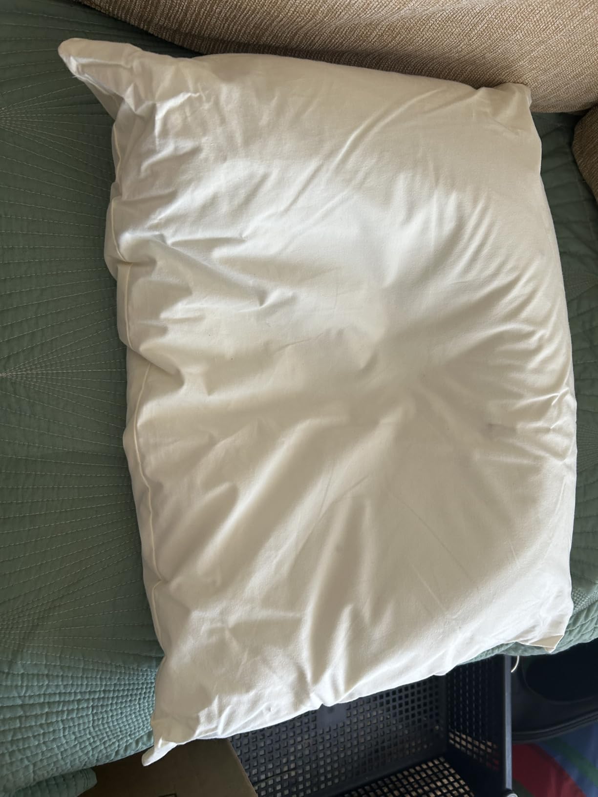 MIOTO Organic Buckwheat Pillow for Sleeping with Dual-Layer Pillowcase and Extra Tartary Buckwheat Hulls, Adjust Height and Firmness, Neck Support Pillow for Back and Side Sleepers 14x20 customer photo 2