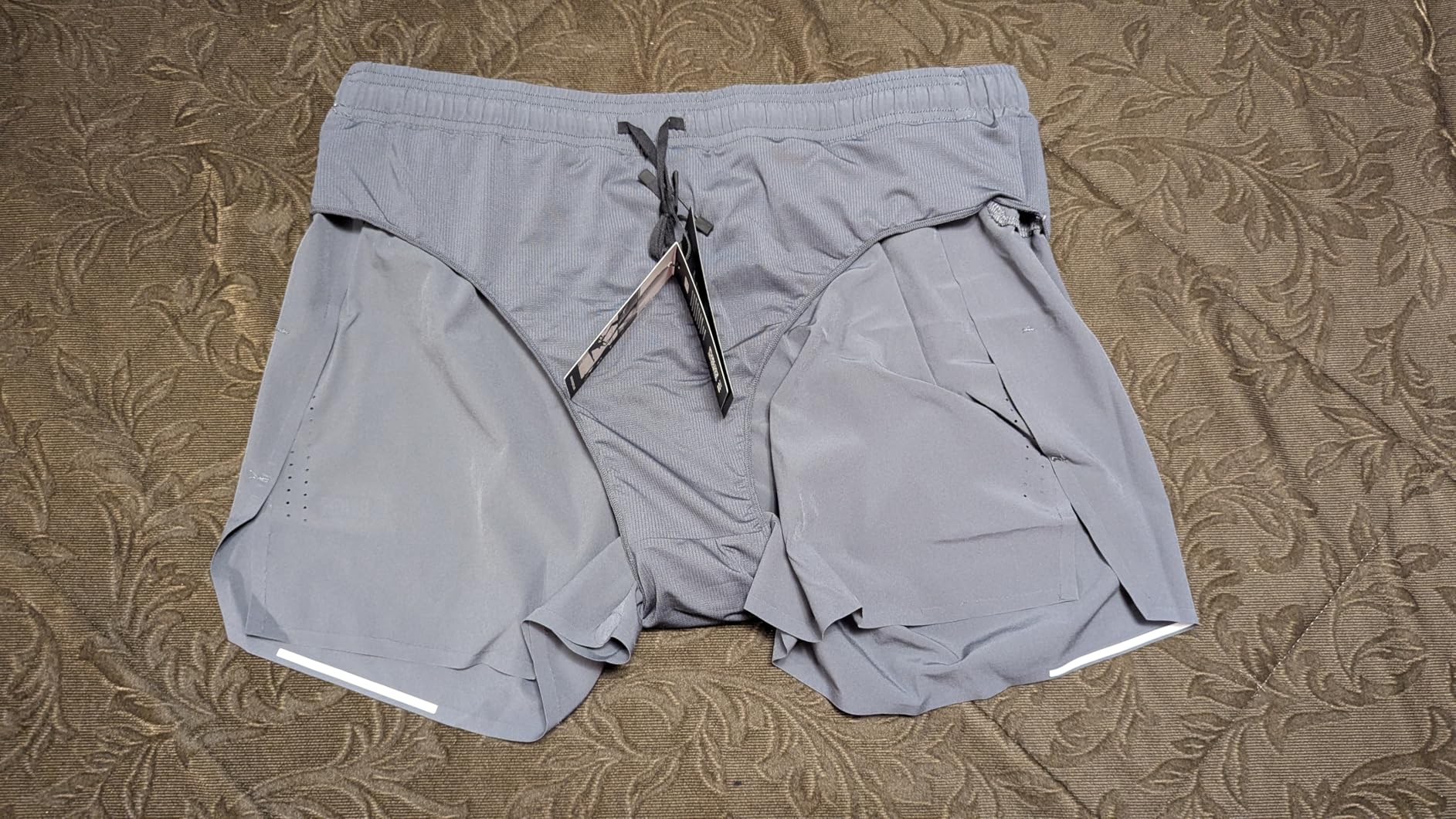 MIER Limitless - Men's 3.5'' Running Shorts, Quick Dry Brief-Lined Marathon Racing Shorts with Pockets, Packable customer photo 1