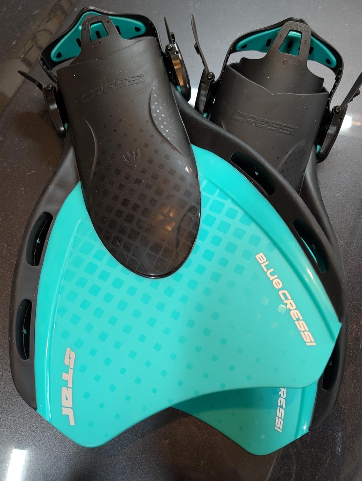 Cressi Star Short Adjustable Open Heel Fins - Light for Travel, Robust and Durable Design - Designed in Italy customer photo 1