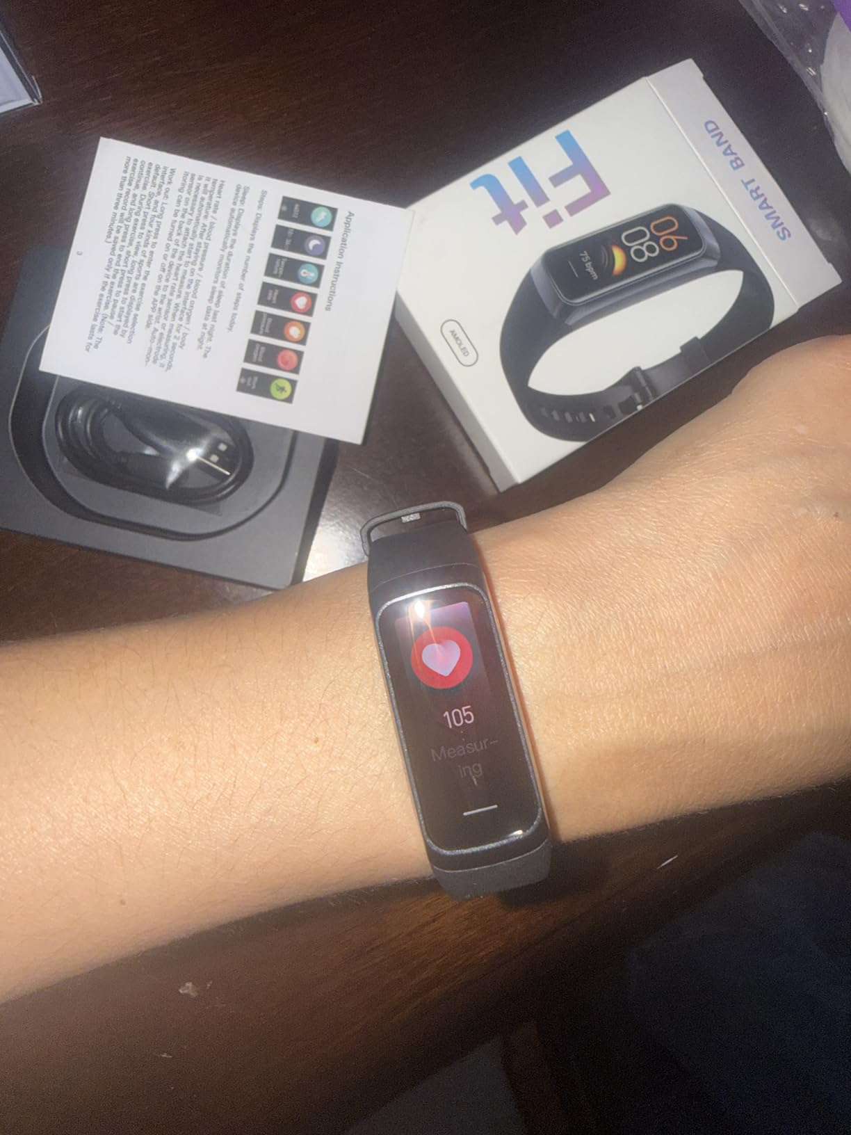 Fitness Tracker with 24/7Heart Rate, Blood Pressure, Sleep Tracking, Calorie, Activity Tracker with 1.1