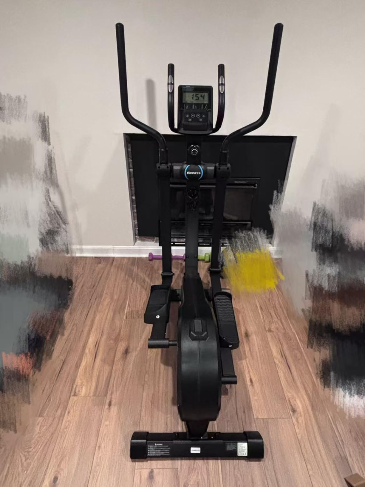 THERUN Elliptical Exercise Machine, Electric Elliptical Machine for Home Use, Magnetic Elliptical Training Machines with 20IN Stride & 32-Level Resistance, 350LB Capacity, App Connectivity customer photo 2