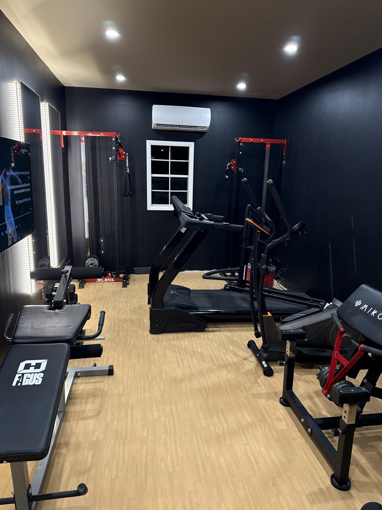 JELENS RC01 Foldable LAT Pulldown Machine with Adjustable seat, Wall Mount Cable Station with 16 Adjustable Positions, Cable Machine Home Gym 2 in 1 customer photo 1