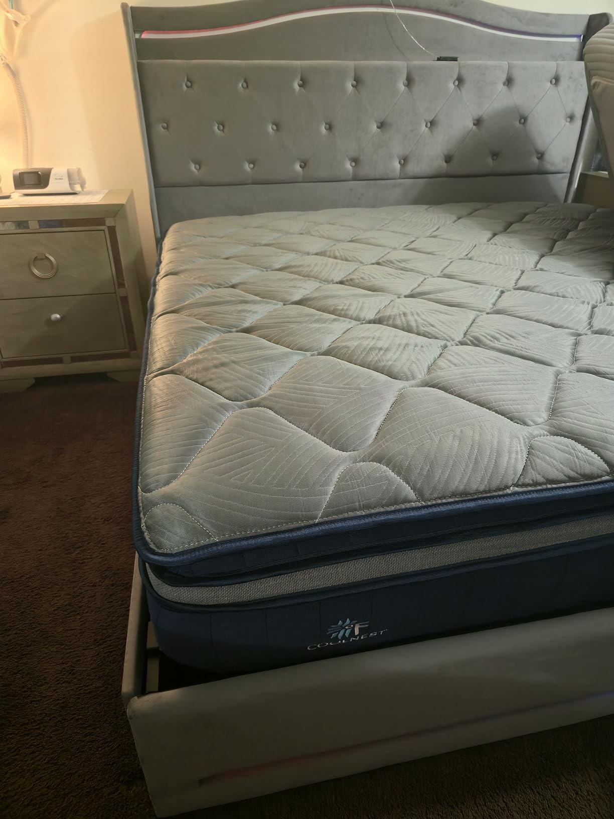 Sweetnight CoolNest 14 Inch Queen Mattress, Hybrid Queen Size Mattresses with DuoSense Pillow Top & Memory Foam for Feels up to 8 Degree Cooler, Medium Firm Mattress Pressure Relief CertiPUR-US Certified customer photo 1