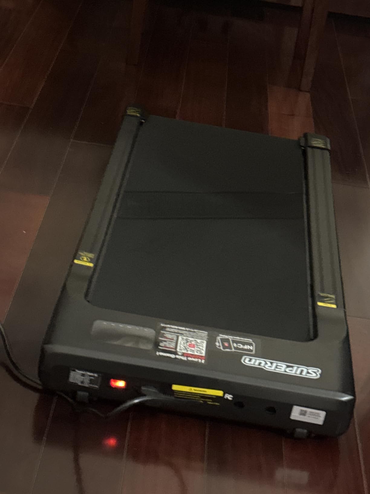 Walking Pad with 6% Incline, 300LBS Capacity Under Desk Treadmill for Home Office, Quiet Portable Mini Treadmill with App & Remote Control, No Assembly, Slim Design for Small Spaces customer photo 2