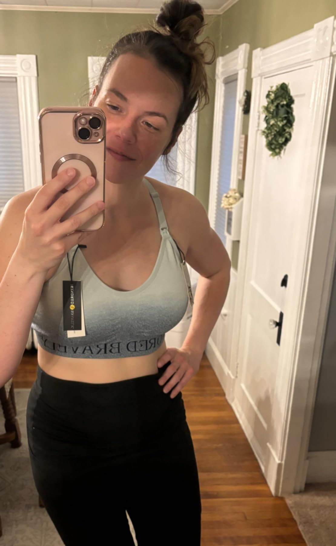 Kindred Bravely Sublime Nursing Sports Bras for Breastfeeding, Soft & Stretchy Maternity Bra customer photo 1