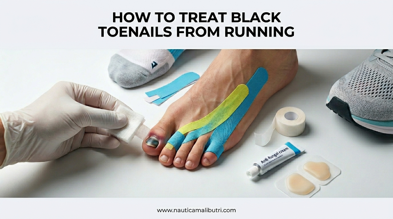 How to Treat Black Toenails From Running