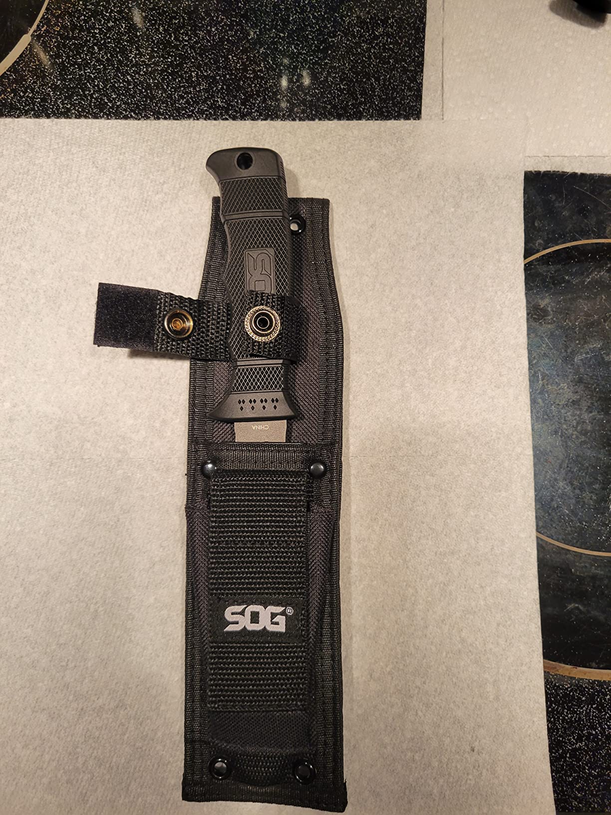 SOG Fixed Blade Knives with Sheath - SEAL Pup Tactical Knife, Survival Knife and Hunting Knife w/ 4.75 Inch Blade and Knife Sheath customer photo 1