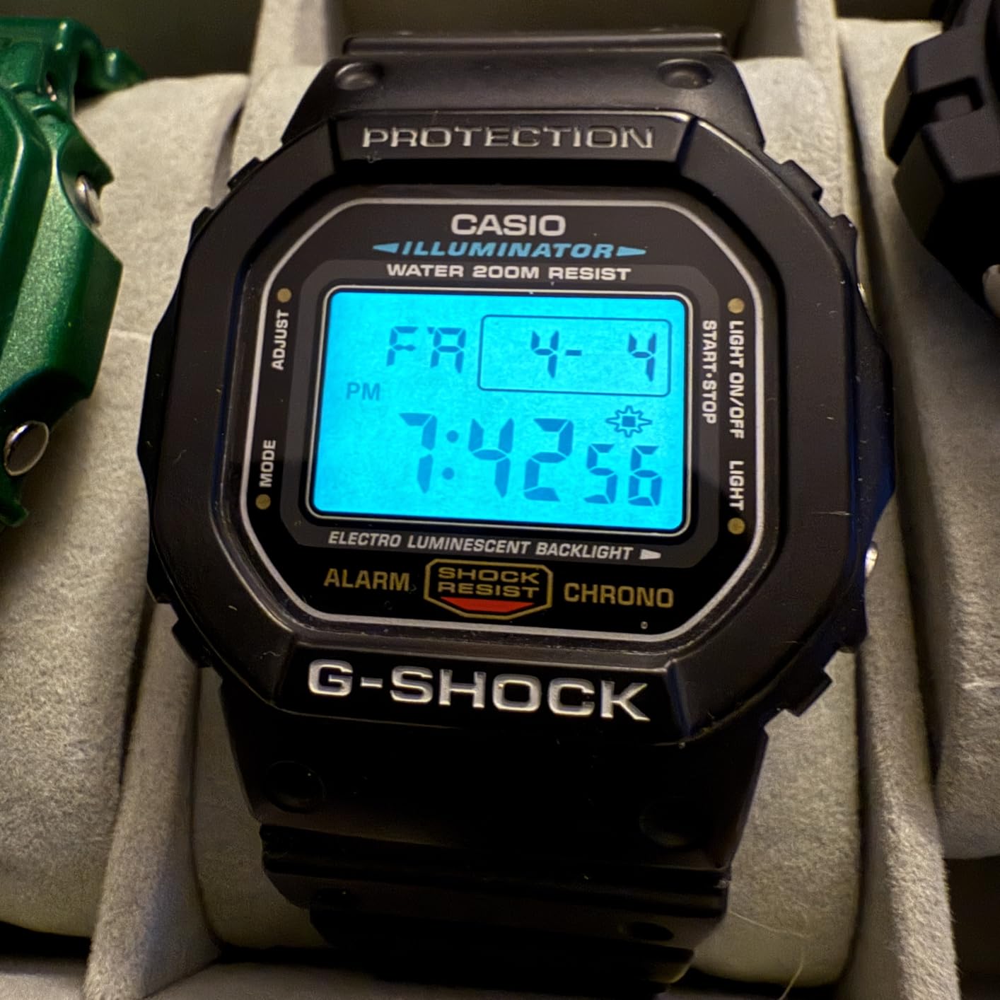 G-Shock Shock Resistant DW5600UE-1V Men's Water Resistant Black Resin Sport Watch customer photo 1