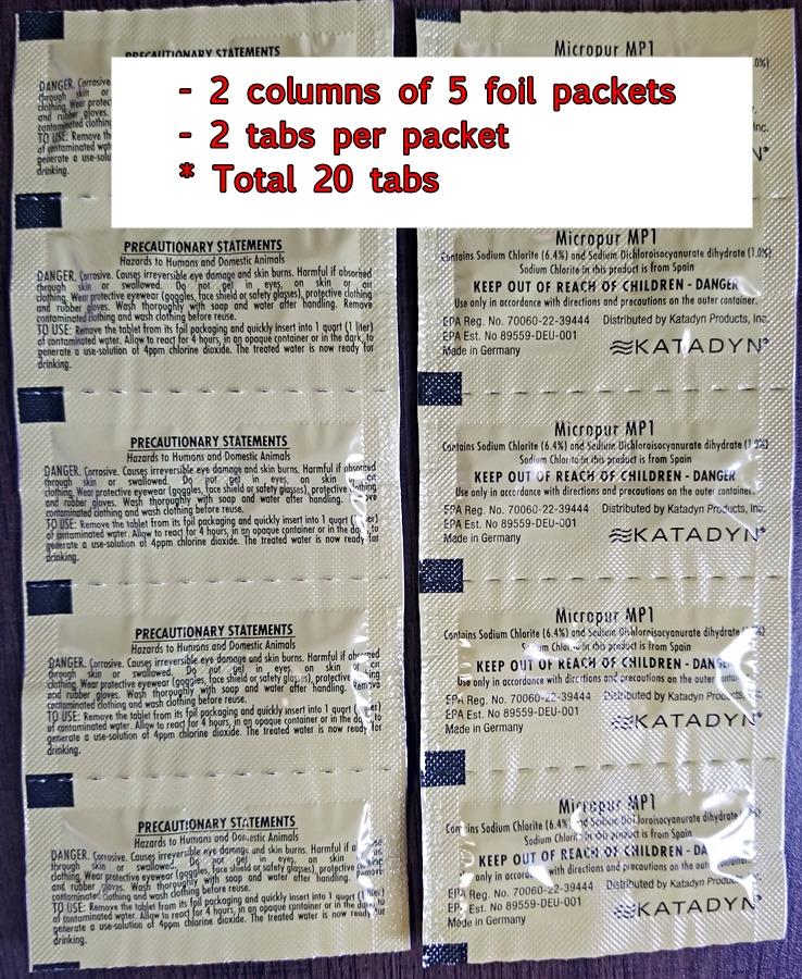 Katadyn Micropur MP1 Purification Tablets (20 Count) customer photo 2