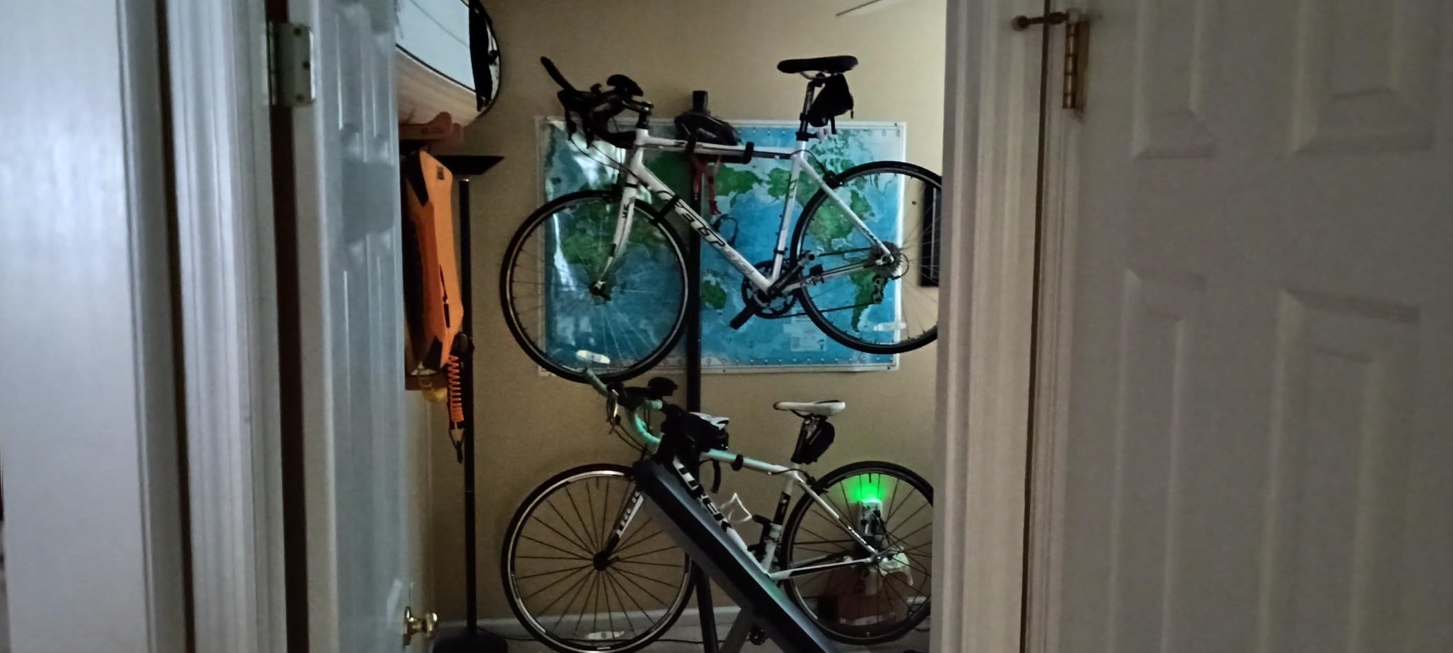 Saris Bike Bunk 2 Bike Storage Gravity Stand - No Drilling Required, Adjustable Arms, Floor & Wall Protection, Space-Saving Bike Rack for Home, Holds 2 Bikes customer photo 2