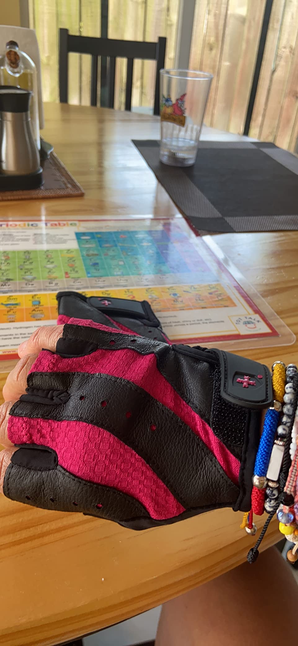 Harbinger Women's Pro Gloves with Vented Cushioned Leather Palm for Weightlifting, Training, Fitness, and Gym Workouts customer photo 1