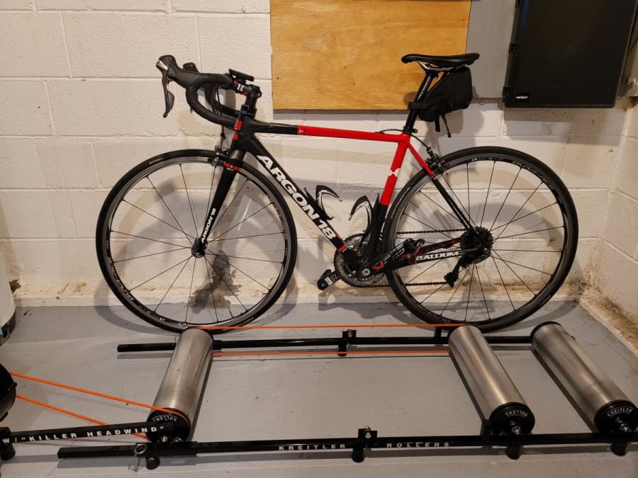 KREITLER Alloy Rollers for Indoor & Outdoor Bike Training | Premium Cycling Trainer | Smooth, Quiet Ride w/Easy Storage customer photo 1