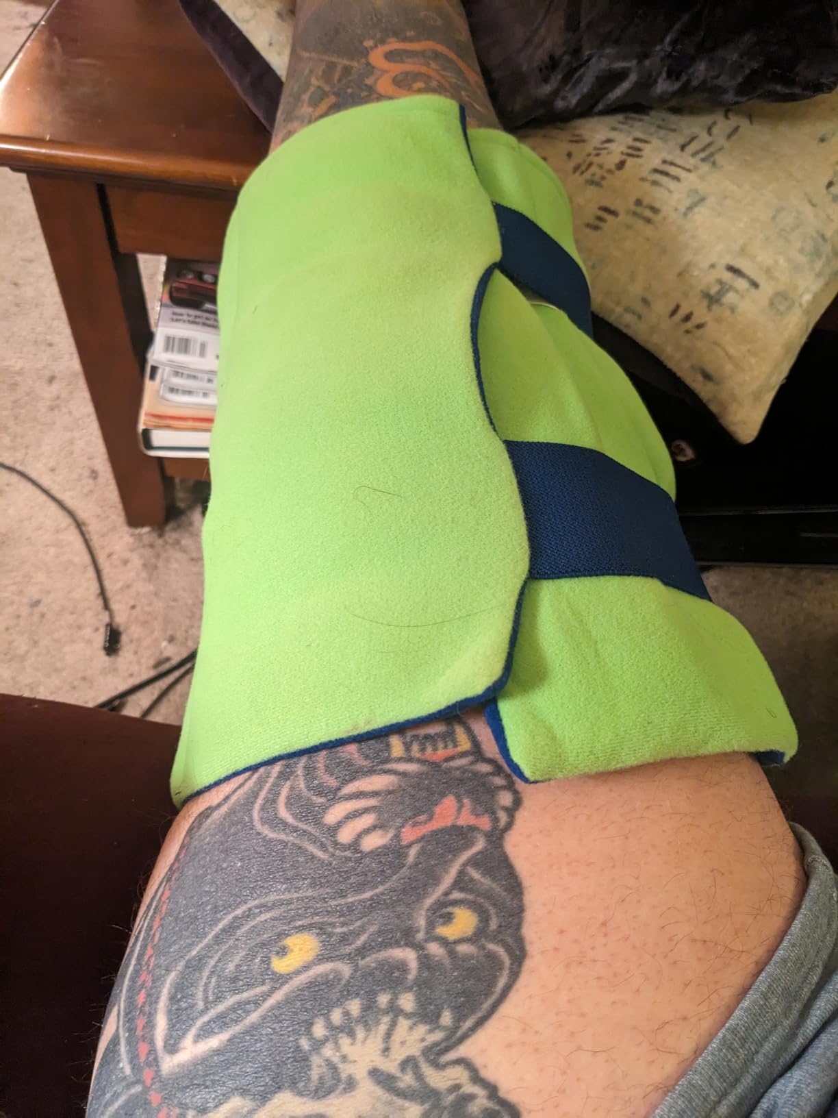 Brownmed Polar Ice Large Knee Wrap - Wearable Cold Therapy Ice Pack for Pain Relief & Recovery - Standard customer photo 1