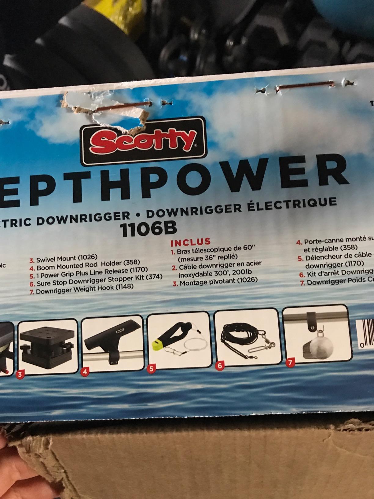 Scotty #1106 Depthpower Electric Downrigger w/ 60-Inch Telescopic Boom & Swivel Base, Rod Holder, Black customer photo 1