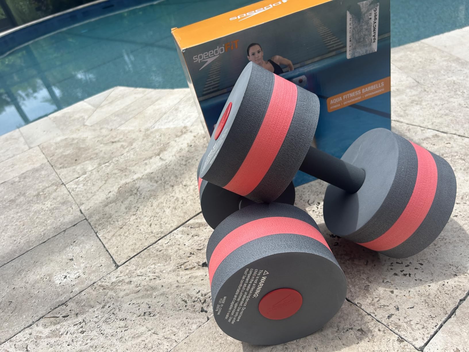 Speedo Unisex Swim Aqua Fitness Barbell customer photo 2
