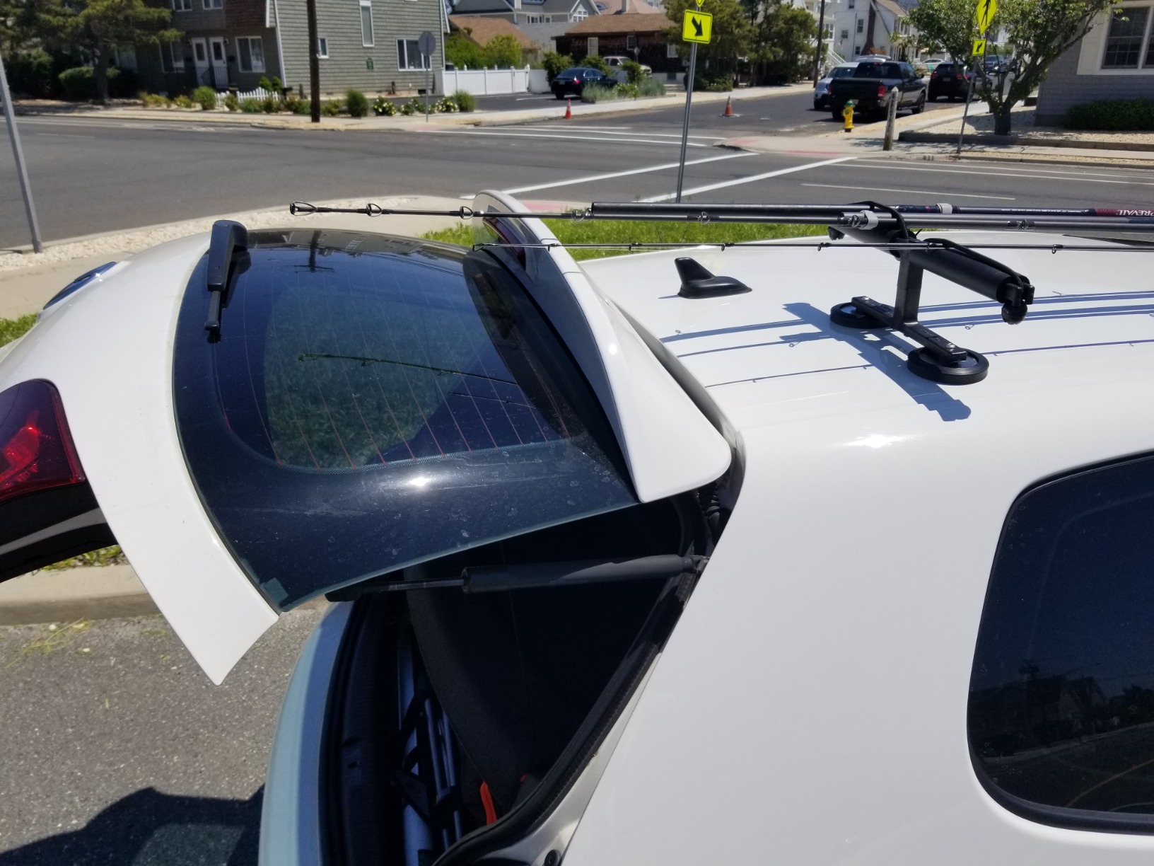 Tight Line Enterprises Magnetic Fishing Rod Racks for Vehicle (Truck or SUV) with Ferrous Metal Hood and Roof (Black) customer photo 1