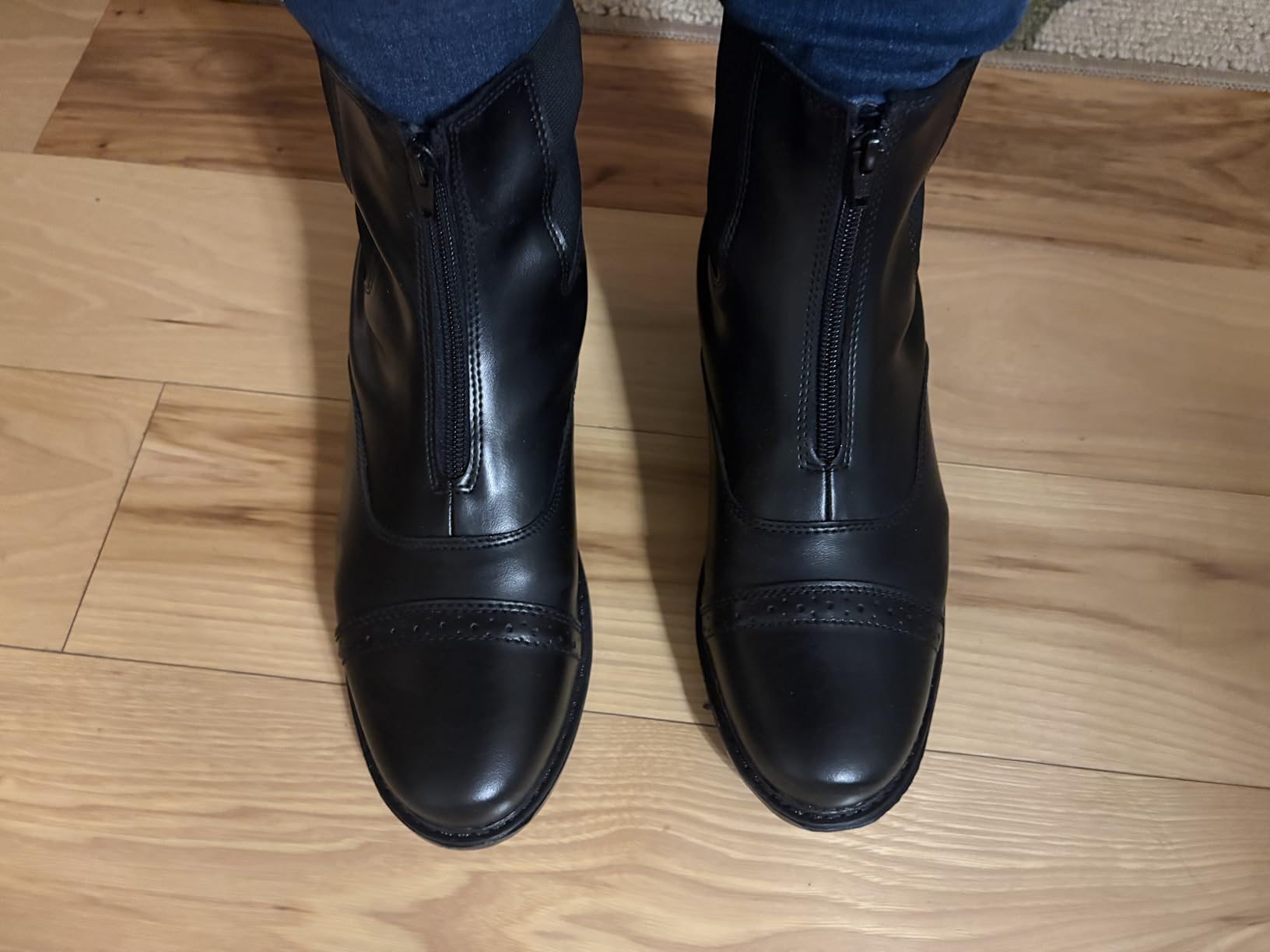 TuffRider Ladies Starter Front Zip Paddock Boots - Durable Water-Resistant Horse Riding Boots for Women customer photo 2