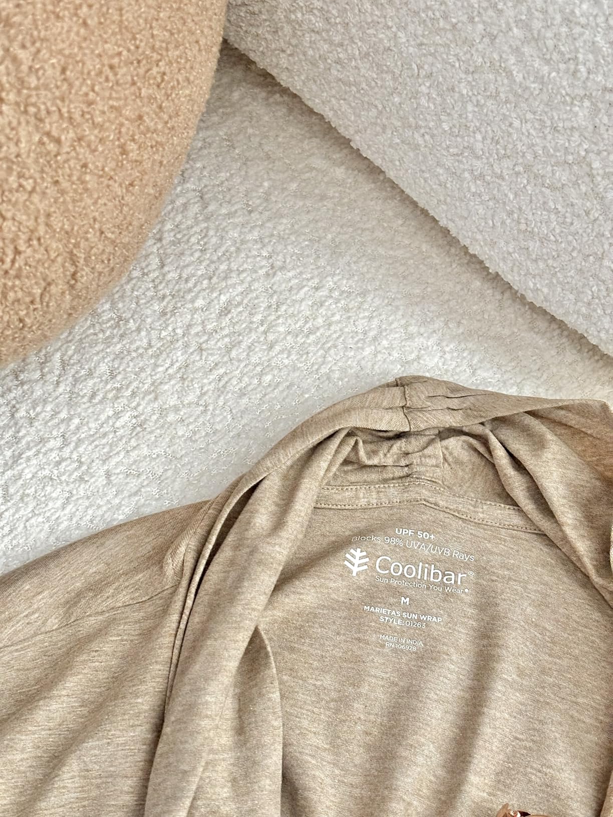 Coolibar Women's Long Sleeve Sun Wrap - UPF 50+ Sun Protection - Marietas customer photo 2