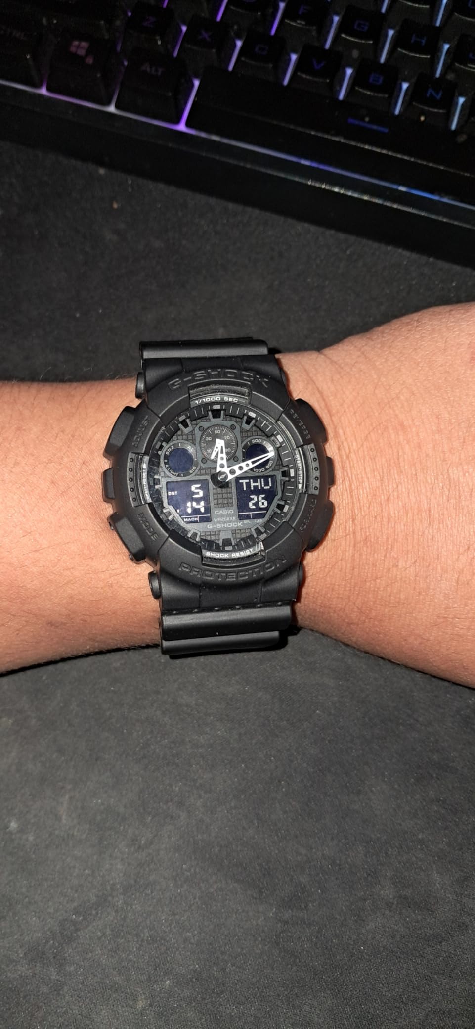 Casio G-Shock GA100-1A1 Men's Tough Analog-Digital Watch, 200M Water Resistant, Shock & Magnetic Resistant customer photo 1